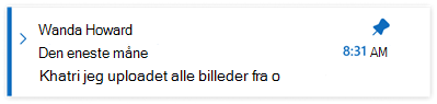 Fastgjorte mails i det nye Outlook til Windows