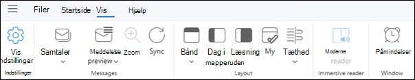 Fanen Vis i det nye Outlook til Windows
