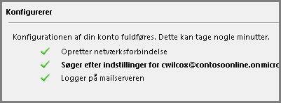 Tredje side i guiden Ny konto