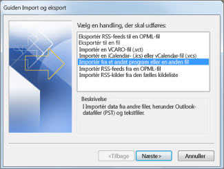 Guiden Import og eksport