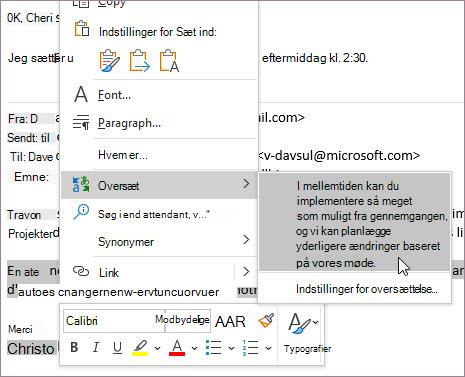 Oversæt, mens du skriver