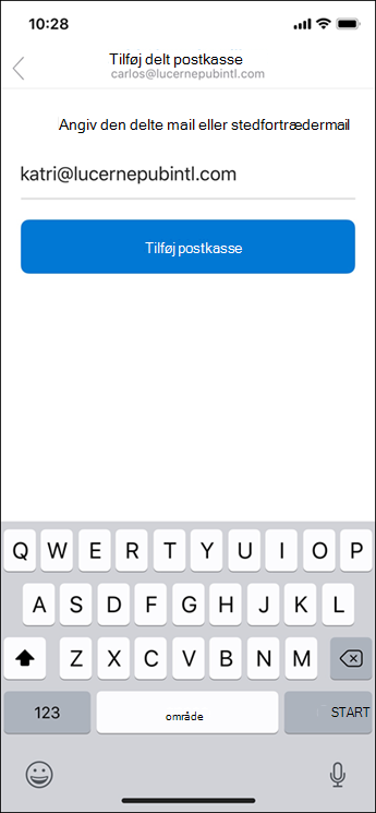 Angiv din mailadresse.