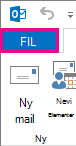Fanen Filer i Outlook