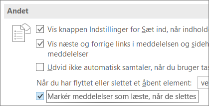 Afkrydsningsfeltet til 