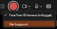 Slør baggrundsknap