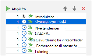 Det andet animerede punkttegn er markeret
