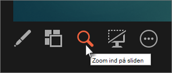 Zoom ind på sliden