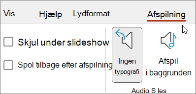 Billede til afspilning af lyd