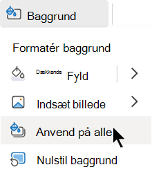 Anvend dette format på alle slides i min præsentation.
