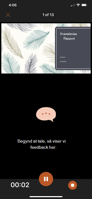 Spørg, om du vil starte oplæsningen
