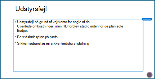 Skærmbillede af samarbejdsproces i PowerPoint