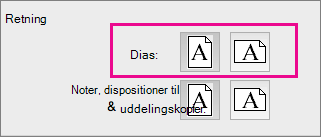 Sideretning i PPT til Mac