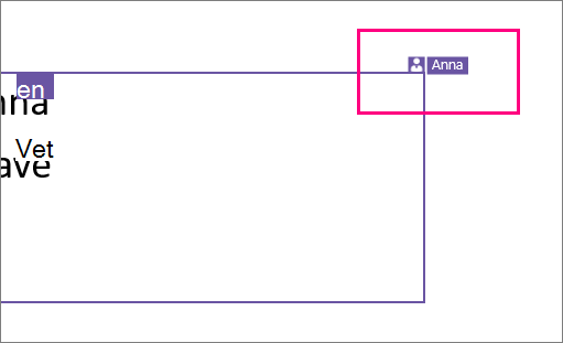 Viser ikon, som viser en person, der arbejder med et udsnit af en slide i PowerPoint 2016 til Windows