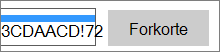 Forkorte URL-adressen
