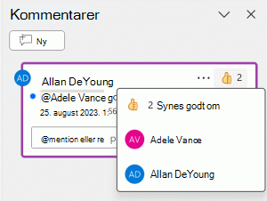 Giv en Synes godt om til en kommentar, og se, hvem der ellers synes godt om den.
