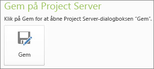Billedet Gem på server