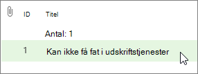 Klik på elementet