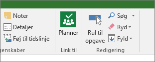 Billede af Planner-knappen i opgaveruden