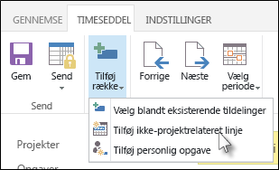 Tilføj række