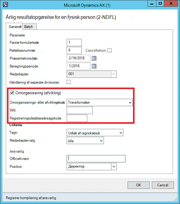 Data om firmaomorganisering i formen Indkomstskat