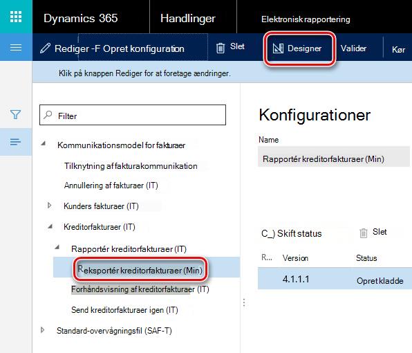 Dette billede viser, hvordan du downloader og konfigurerer GER-konfigurationer.