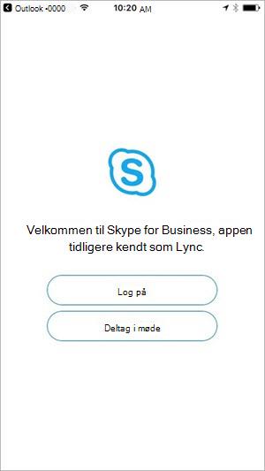 Tryk på knappen Deltag i møde