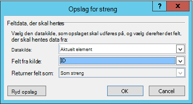 Indsætte link til listeelement 3