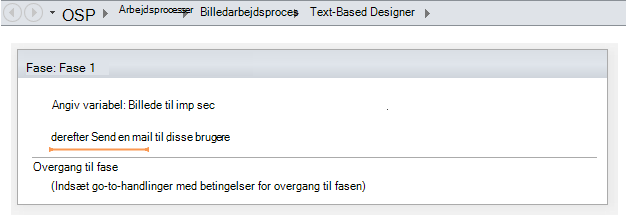 Indsætte handlingen Send en mail