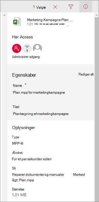 Se filoplysninger