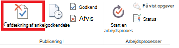 Bånd, der viser knappen Annuller godkendelse