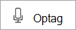 Blinkende knap i Sway-lyd, der angiver optagelse.