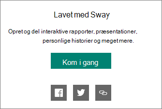 Produceret af Sway-branding
