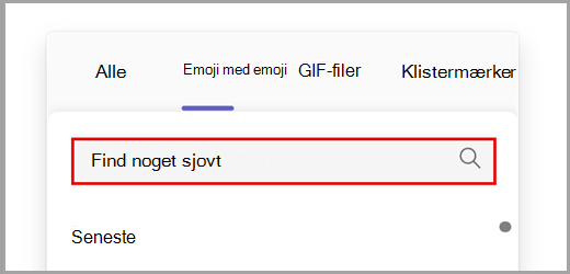 Søg i alle emoji-indstillinger.