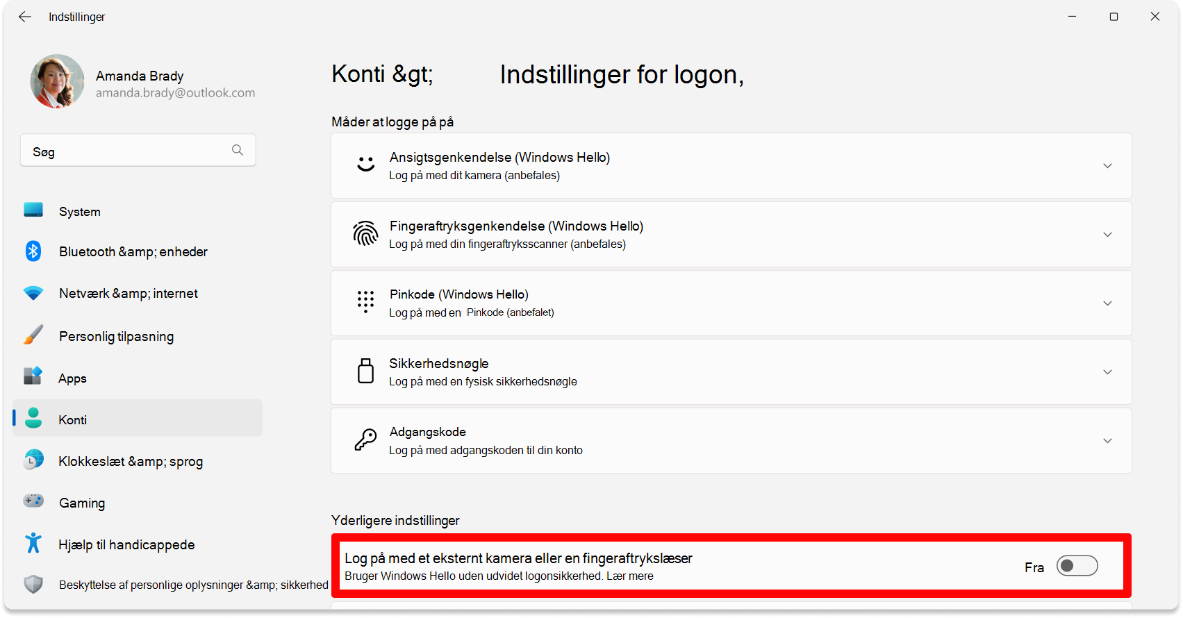 Screenshot of Settings - Disable ESS toggle.