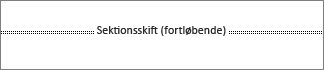Sådan ser et sektionsskift ud