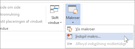 Kommandoen Indspil makro