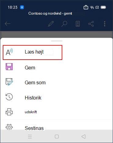 Tryk på Højtlæsning
