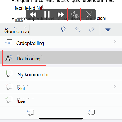 Tryk på Højtlæsning