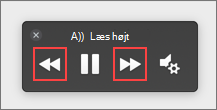 Vælg Forrige eller Næste