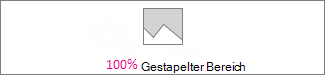 Diagramm der gestapelten Fläche (100 Prozent)