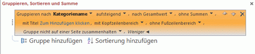 Gruppierungsoptionen (erweitert)