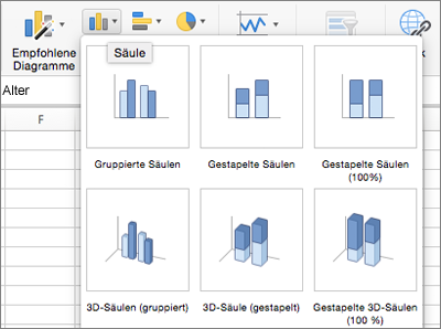 Auswählen eines anderen Diagrammtyps