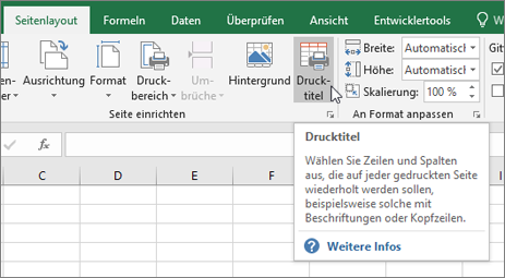 Titel drucken