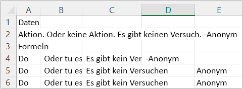 Ergebnisse von Beispiel 2