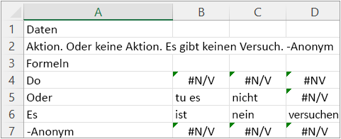 Ergebnisse von Beispiel 6