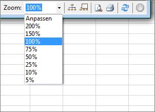 Tools in 'Zellbeziehungsdiagramm'
