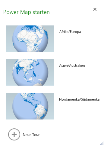 Starten Sie Power Map