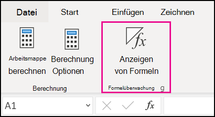 Formeln im Web anzeigen