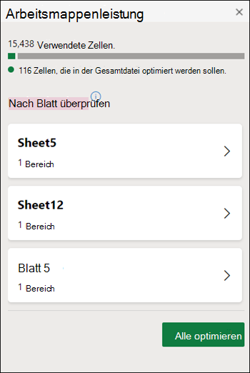 Arbeitsmappenleistung