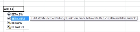 Beispiel für AutoVervollständigen-Funktion